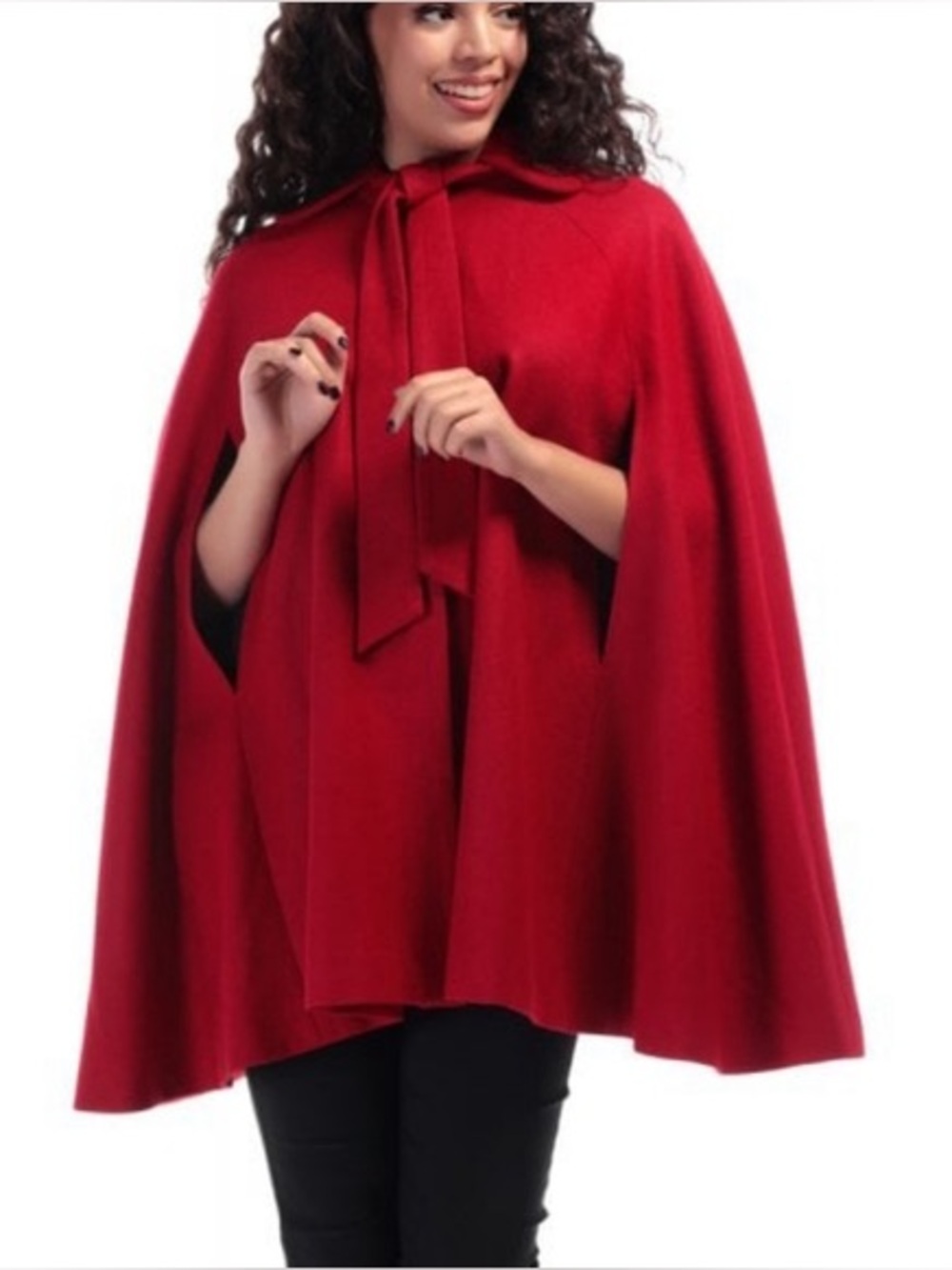 Collectif Vintage Red Women's Wool Cape